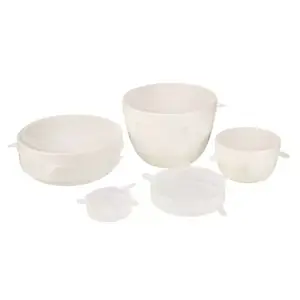 &AGAIN SILICONE BOWL COVERS 5PK