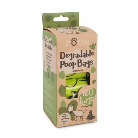 Bio-Compostable Poop Bags - 120 Pack, 8 Rolls