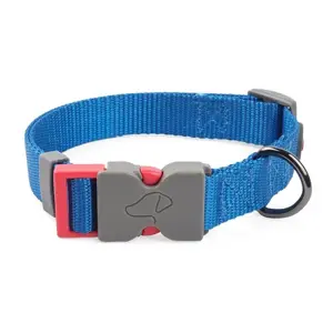 L (43cm-71cm) WalkAbout Dog Collar - Blue