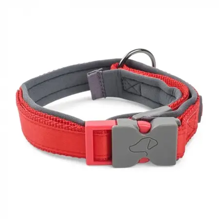 Red S Uber-Activ Padded Dog Collar (30cm-36cm)