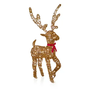 1.05m Animated Warm White LED Walking Reindeer