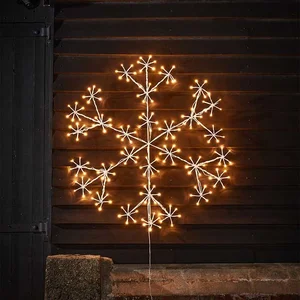 1.2m SparkleSnow Light Up Snowflake