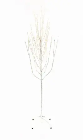 1.5M 150L Birch Angel Tree White Led Tree