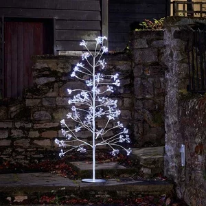 1.5m Frosted Twinkling Tree - Cool White