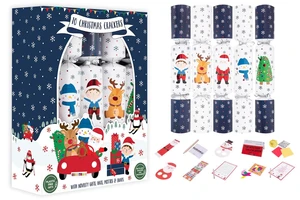 10 FAMILY SANTA & FREINDS 12" CRACKERS