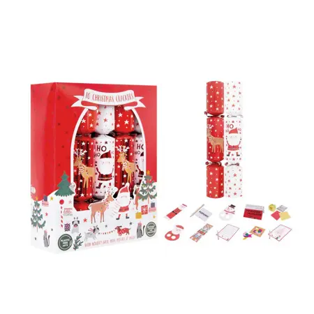 10 FAMILY SANTA & HELPERS 12" CRACKERS - image 1
