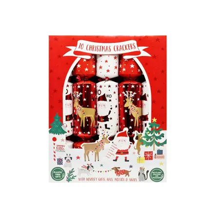 10 FAMILY SANTA & HELPERS 12" CRACKERS - image 2