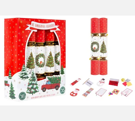 10 FAMILY TREE & WREATH 12" CRACKERS