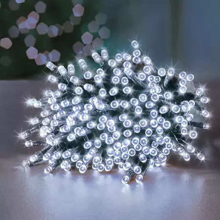 1000 multifunction timer string lights - white