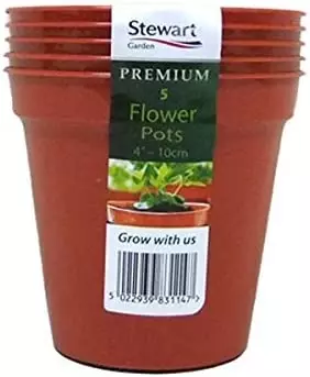 10cm (4") Flower Pot x5 (Multi-Packs)