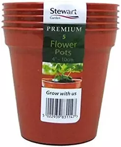 10cm (4") Flower Pot x5 (Multi-Packs)