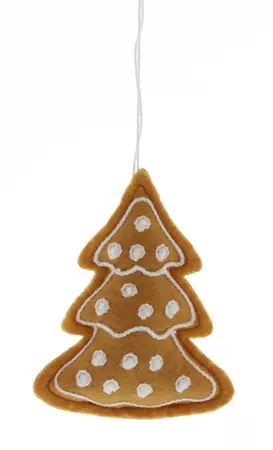 10cm Hanging Gingerbread Tree