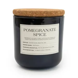 11Cm Glass Jar Wax Filled Pot With Cork - image 1