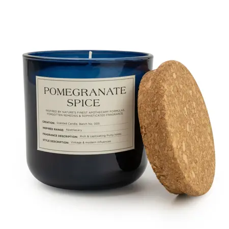 11Cm Glass Jar Wax Filled Pot With Cork - image 2