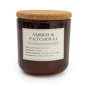 11Cm Glass Jar Wax Filled Pot With Cork - image 1