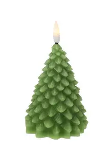 11cm Green Christmas Tree LED Candle