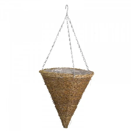 12" Country Rattan Cone