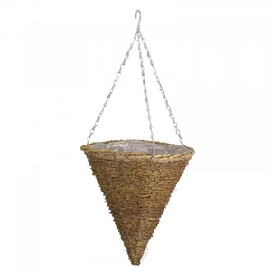 12" Country Rattan Cone