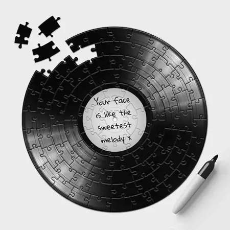 12 Inch Record 91 Piece Jigsaw Puzzle