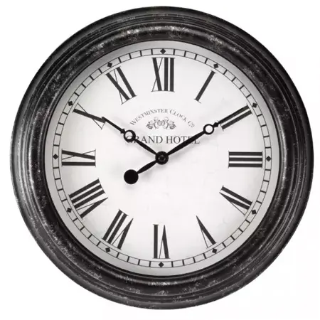 12in BiarritzWall Clock - Black - image 2