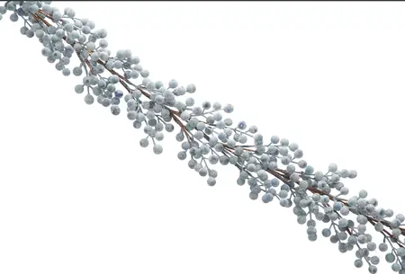 130cm Frosted Blue Berry Christmas Garland