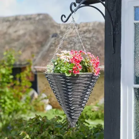 14” Kikuyu Faux Rattan Cone - image 2