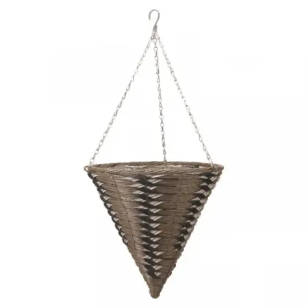 14” Kikuyu Faux Rattan Cone - image 1
