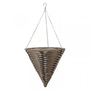 14” Kikuyu Faux Rattan Cone - image 1