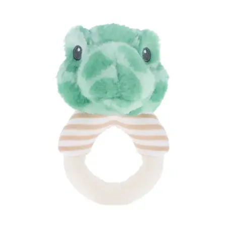 14cm Keeleco Baby Terry Turtle Ring Rattle