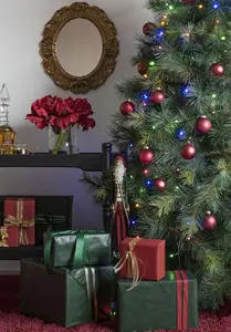 150 Warm White LED Christmas Tree Ring Lights - image 4
