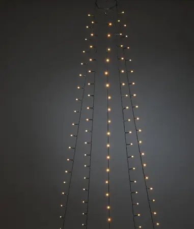 150 Warm White LED Christmas Tree Ring Lights - image 1