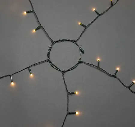 150 Warm White LED Christmas Tree Ring Lights - image 3
