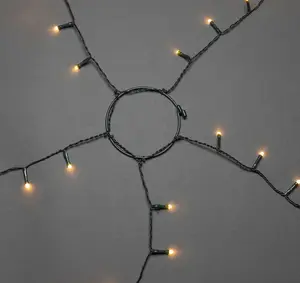 150 Warm White LED Christmas Tree Ring Lights - image 3