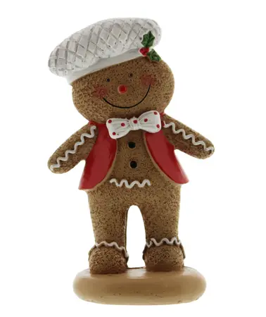 15cm Brown Standing Chef Gingerbread Figurine