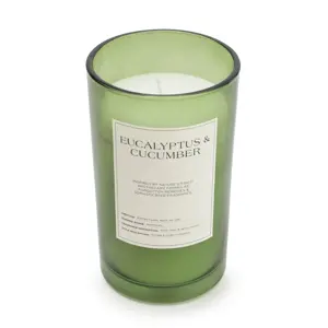 15Cm Large Glass Candle With Cork Lid Eu - image 2
