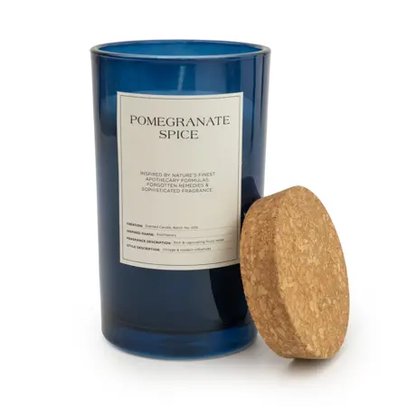 15Cm Large Glass Candle With Cork Lid Mi - image 2