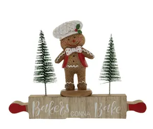 15cm Standing Chef Gingerbread-BAKERS GONNA BAKE