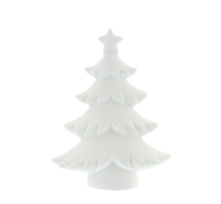 17cm dolomite white tree with star
