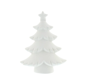 17cm dolomite white tree with star