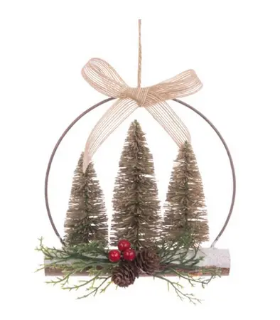 17cm Mini Christmas Tree Wreath Hanger
