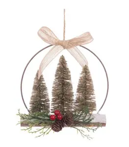 17cm Mini Christmas Tree Wreath Hanger