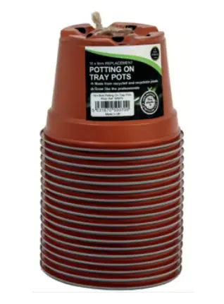 18 9cm Replacement Potting on Tray Pots