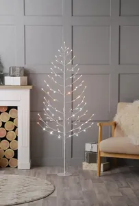 180cm Flat Warm White Twig Tree
