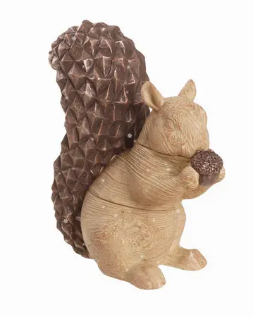 18cm Polyresin Woodland Squirrel Decoration
