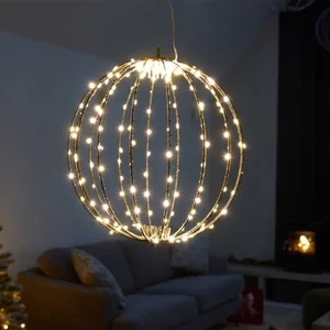190 LED Twinkle Orb  Warm White 30cm  LV
