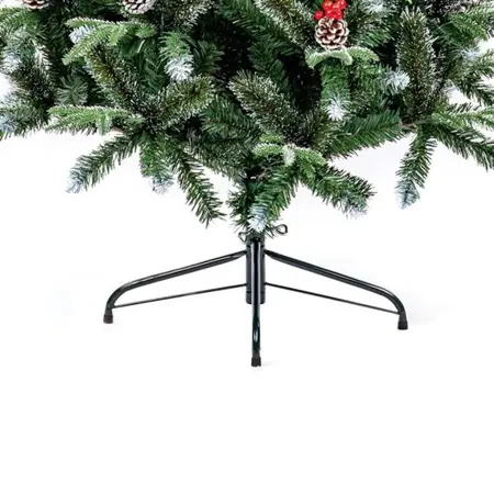 2.1M Slim New Jersey Spruce Artificial Christmas Tree with Cones and Berries - image 3