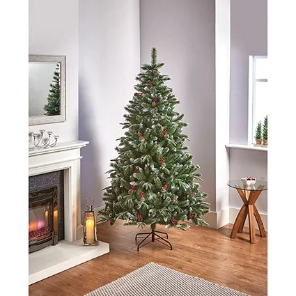 2.4m New Jersey Spruce with Pine Cones and Berries- PE-PVC - image 2
