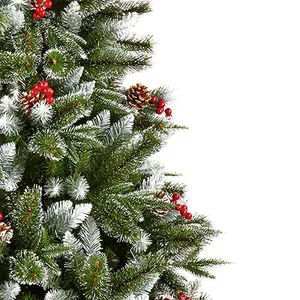 2.4m New Jersey Spruce with Pine Cones and Berries- PE-PVC - image 3