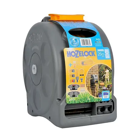2 in 1 Compact Enclosed Reel & 25m Hose & Fittings - image 1