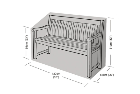 2 Seater Bench Cover Black - image 1